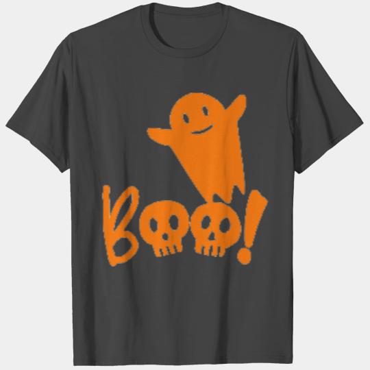 Spooky Season Orange Ghost Halloween Boo-Jee T Shirts
