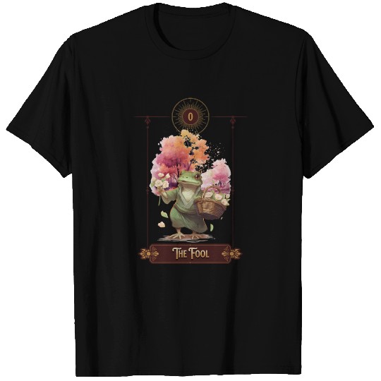 "The Fool" Frog Tarot Card T Shirts
