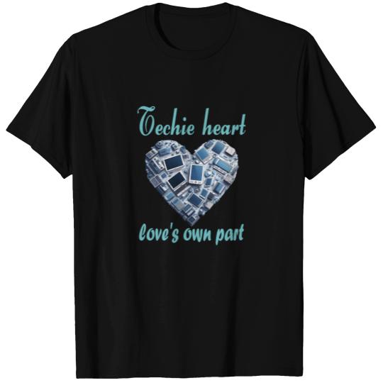 Techie Heart - The love of technology T Shirts