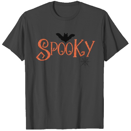 Spooky Halloween Design Orange T Shirts