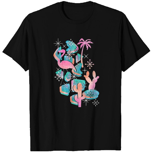 Retro Palm Springs Sunset T Shirts