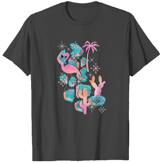 Retro Palm Springs Sunset T Shirts