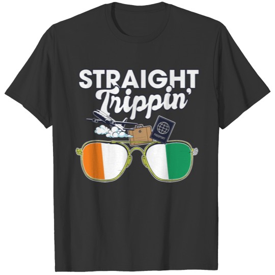 Straight Trippin' Ivory Vacation Tour Travel Trip T Shirts