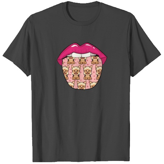 Yorkshire Terrier Tongue T Shirts