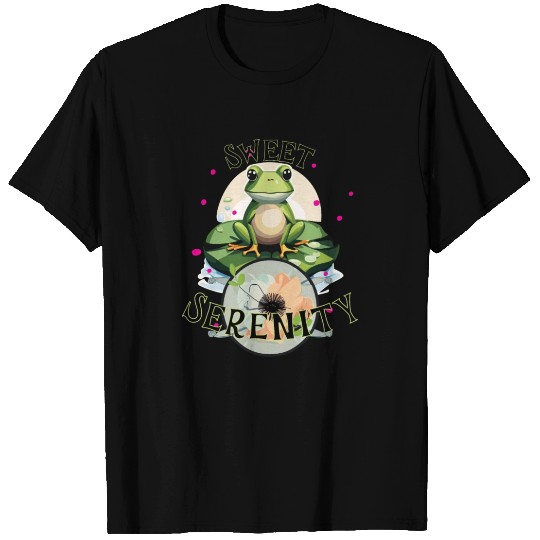 Sweet Serenity - Frog on A Lilypad T Shirts