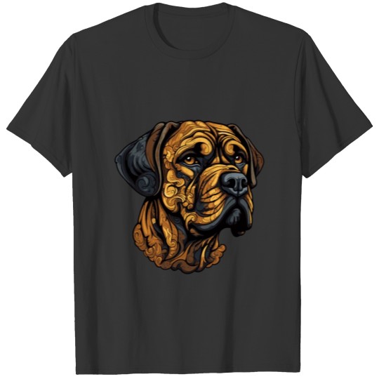 Mastiff dog head animal T Shirts
