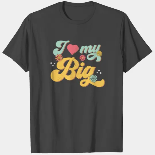 I Heart My Big - Retro Big Little Sorority T Shirts