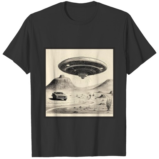Vintage Comics UFO Encounters UFO Witness Cartoon T Shirts