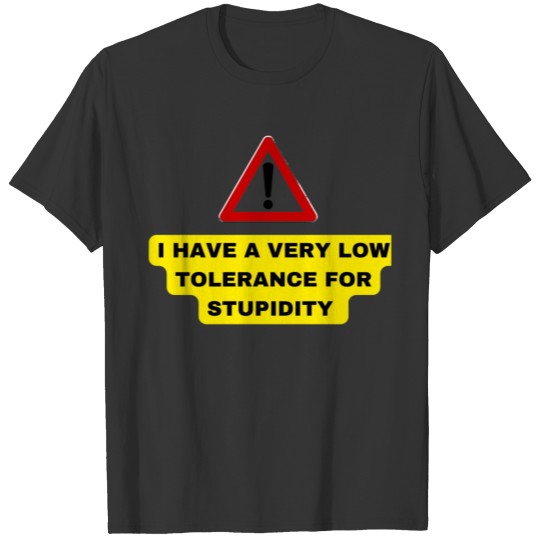 Funny human warning label T Shirts