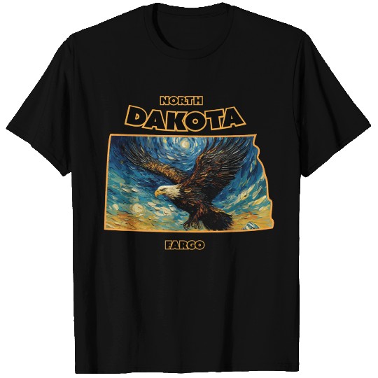 North Dakota - Eagle T Shirts