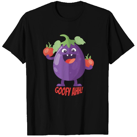 Eggplant Tomato Party Goofy Ahh T Shirts