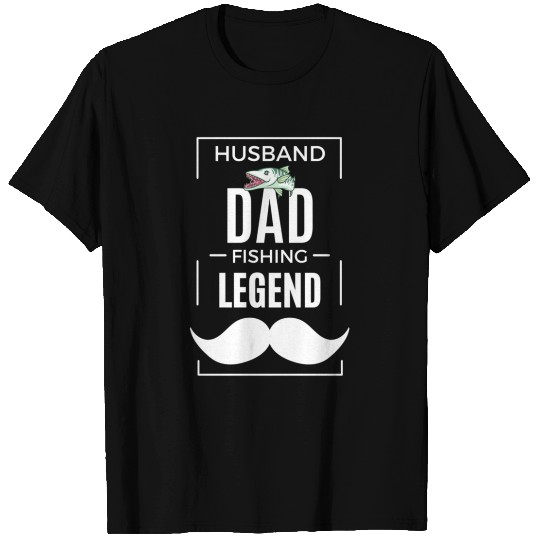 Husband Dad Fishing Legend T Shirts
