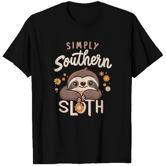sloth simply southern T Shirts