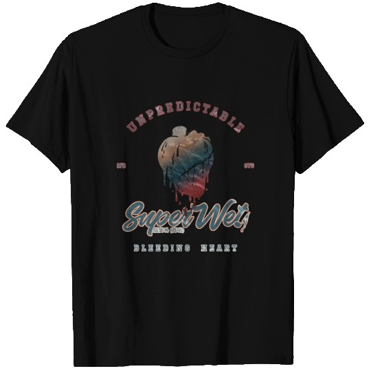 Unpredictable bleeding heart (weathered style) T Shirts