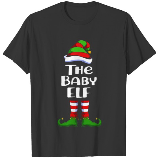 Elf Family Matching Christmas Party Young Baby Elf T Shirts