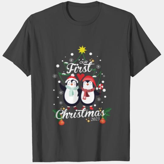 Christmas Penguins Infant My First Christmas T Shirts