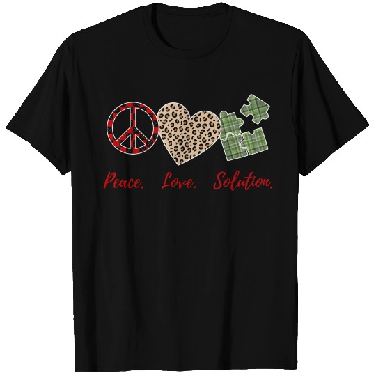 peace love solution T Shirts