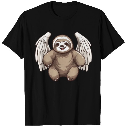 sloth angel wings T Shirts