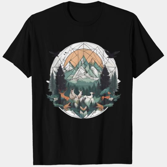 Geoforest Tapestry T Shirts