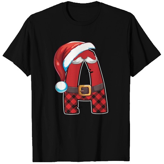 A Christmas Alphabet Letters Sublimation T Shirts