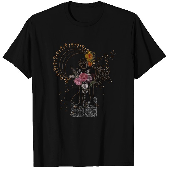 Celestial Mystical Woman and the Book of Life T Shirts
