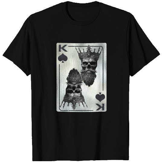 Spades King Bone Skull Creepy Halloween Fan T Shirts