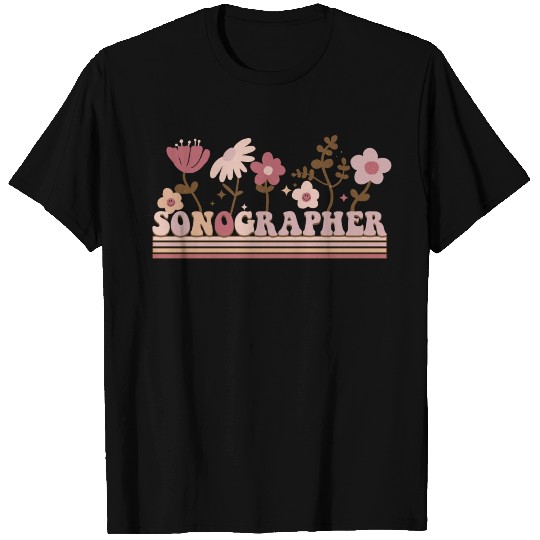 Sonographer flower T Shirts