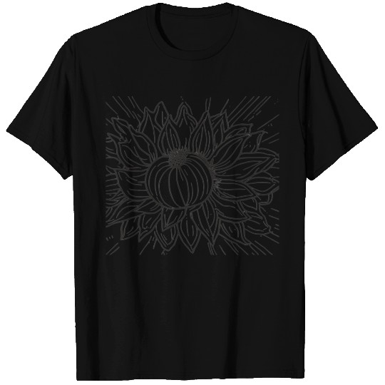 Summer Bliss: Peach and Sunflower Delight T Shirts