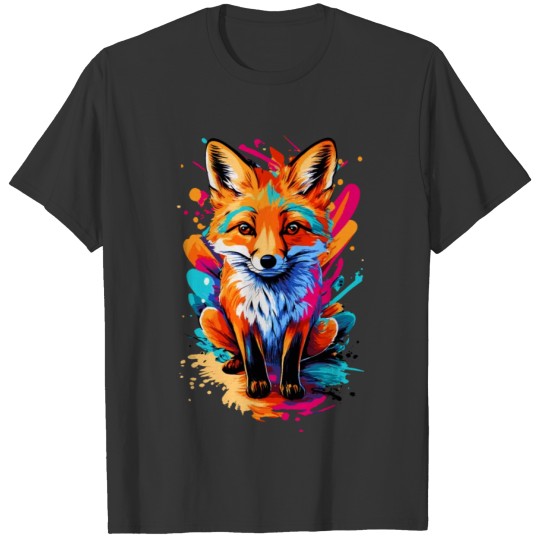 Fox Colourful - Cute Fox - Forest Animal Baby Fox T Shirts