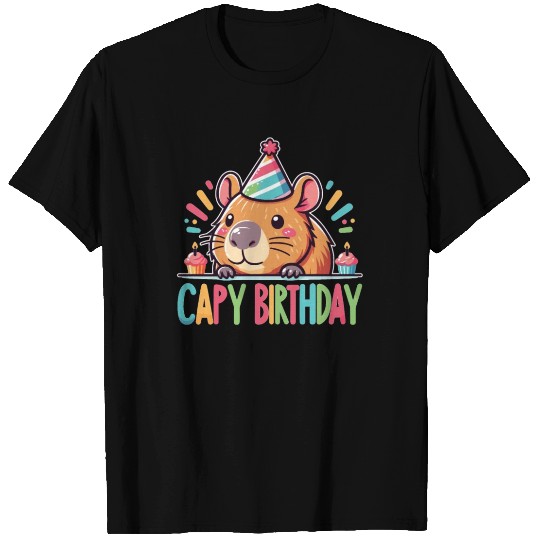 Capybara Capy Birthday Pun Happy Birthday T Shirts