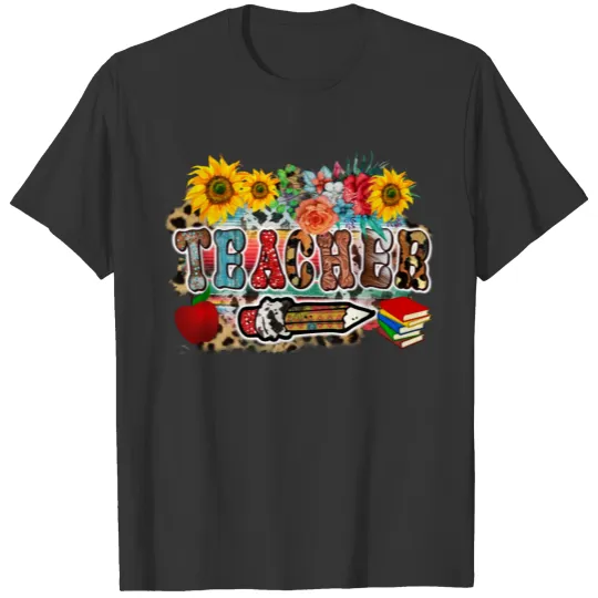 Retro Wildflower Teacher T Shirts