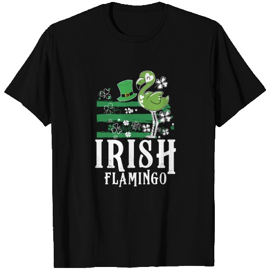 Irish flamingo T Shirts