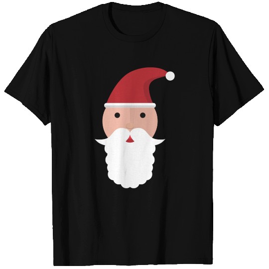 Festive Santa Claus Face Design T Shirts