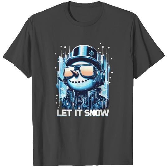 Snowman Let It Snow T Shirts