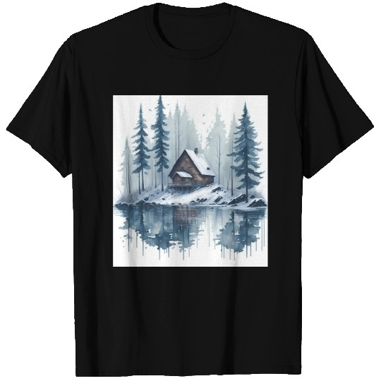 Winter cabin T Shirts