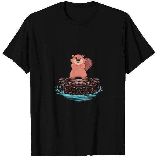 Cool Beaver Animal Funny Gift for Rodent and T Shirts