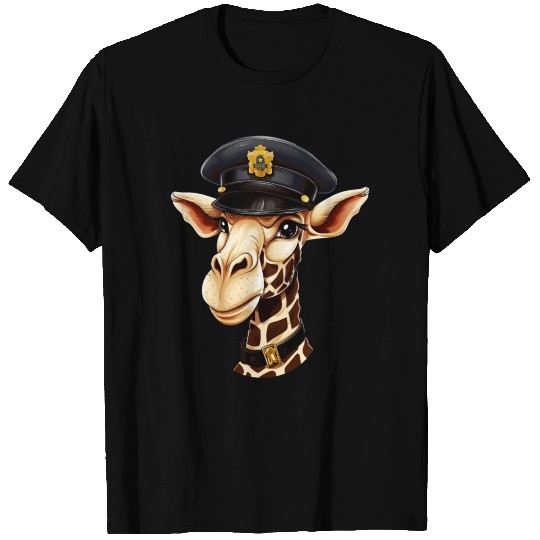 Police giraffe T Shirts