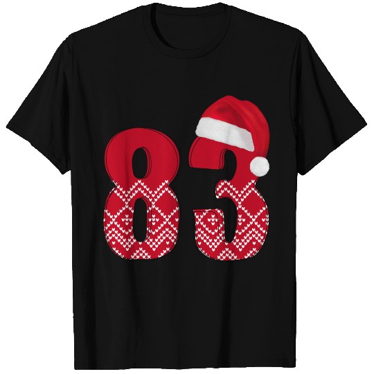 Number 83 - Happy Christmas Eighty Three T Shirts