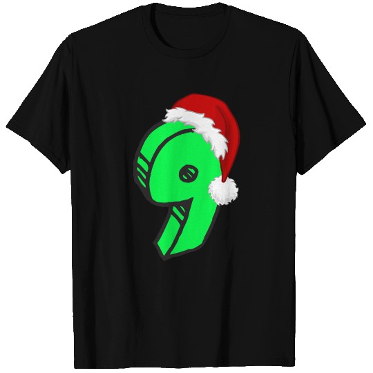 Age 9 Christmas Hat - Number Nine T Shirts