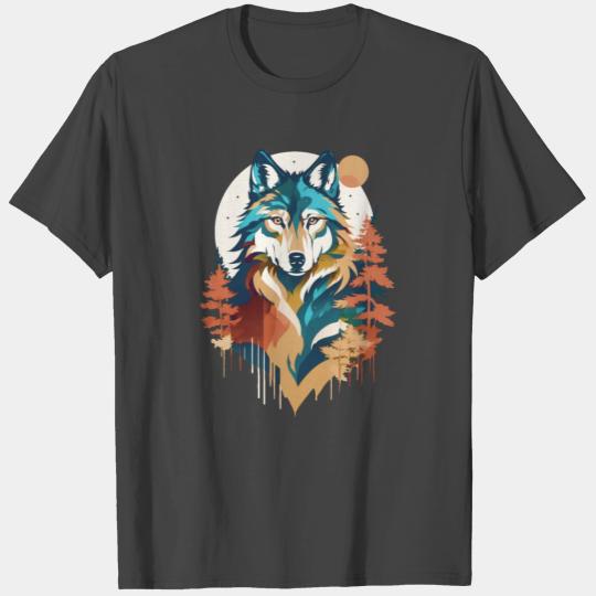Wolf T Shirts Wednesday - Fall Pastel Wolf