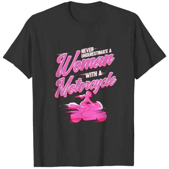 Ladies Motorcycle Girl Biker Gift for Motocross T Shirts