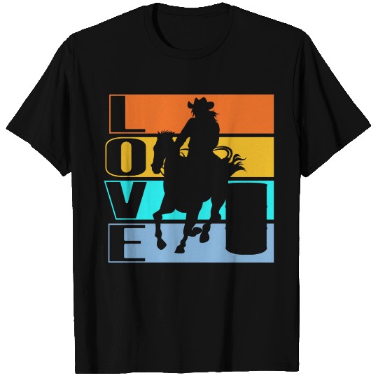 Horseback Riding Equestrian Colorful Horse Lovers T Shirts