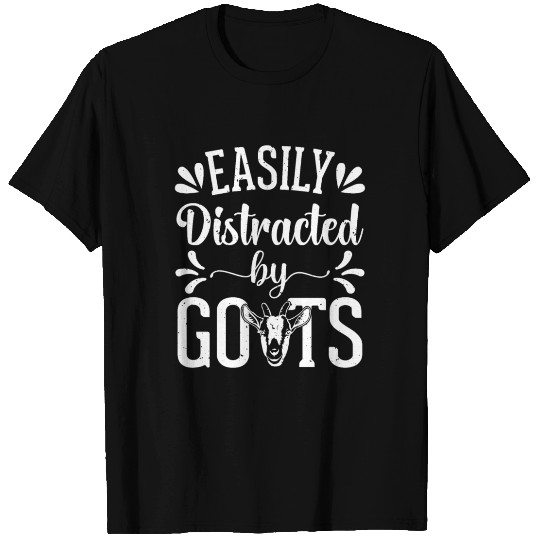 Easily Distracted By Goat Lover Funny T Shirts