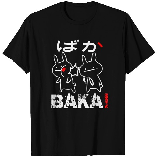 Funny Anime Baka Rabbit Slap T Shirts Baka Japanese