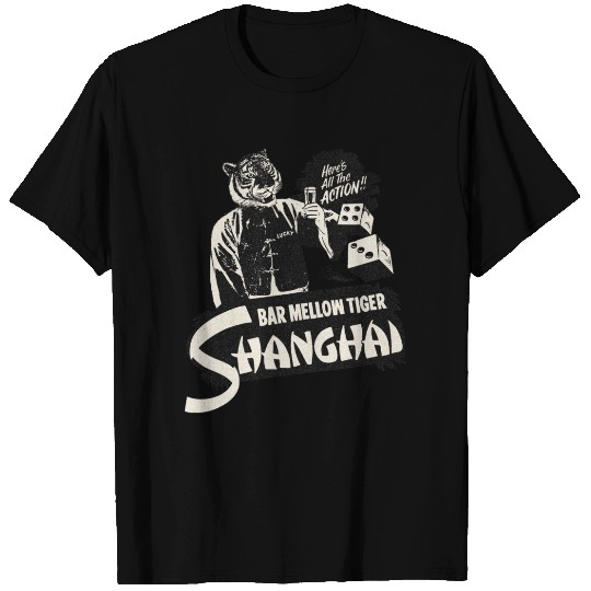 Vintage Shanghai Tiger Dive Bar T Shirts