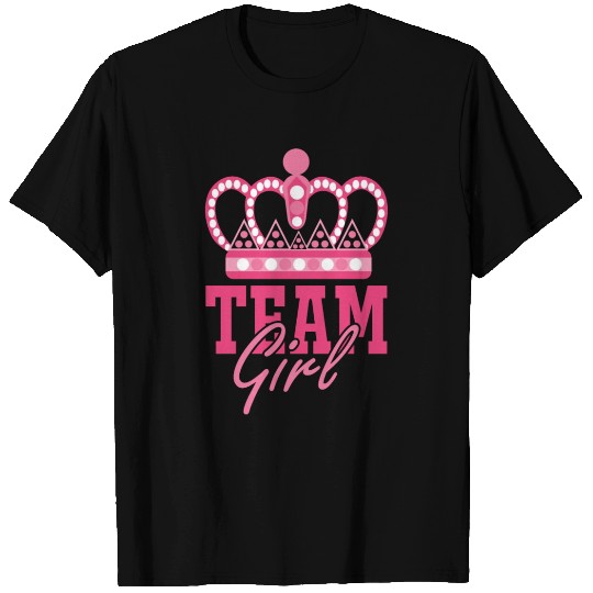 Pink Team Girl Team Boy Gender Reveal Party T Shirts