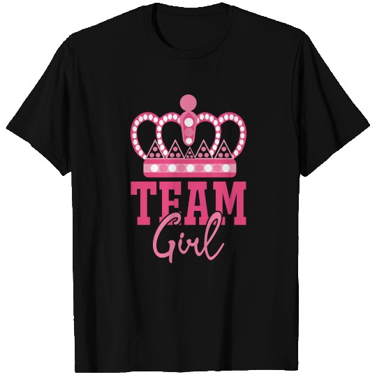 Pink Team Girl Team Boy Gender Reveal Party T Shirts
