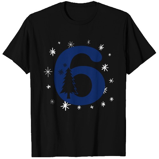 Number 6 - Winter Xmas Age Six T Shirts
