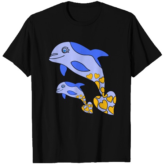 The Endearing Dance of Dolphin Mom and Kid T Shirts
