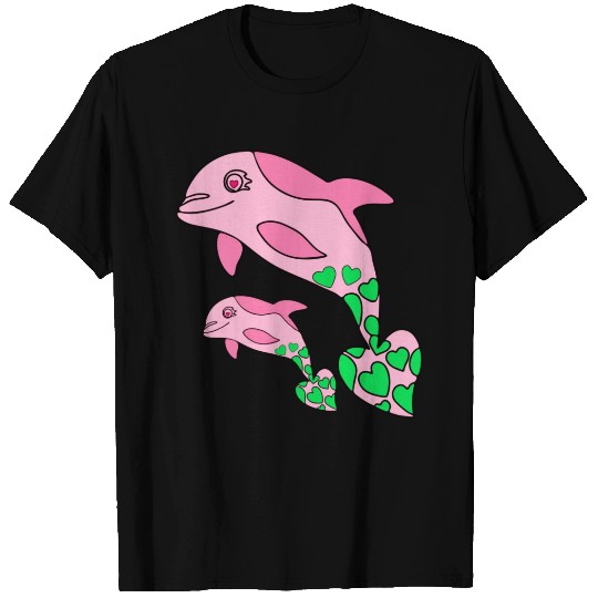 The Endearing Dance of Dolphin Mom and Kid T Shirts